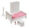Badger Basket Bedroom Furniture Set for 18 inch Dolls - White/Pink